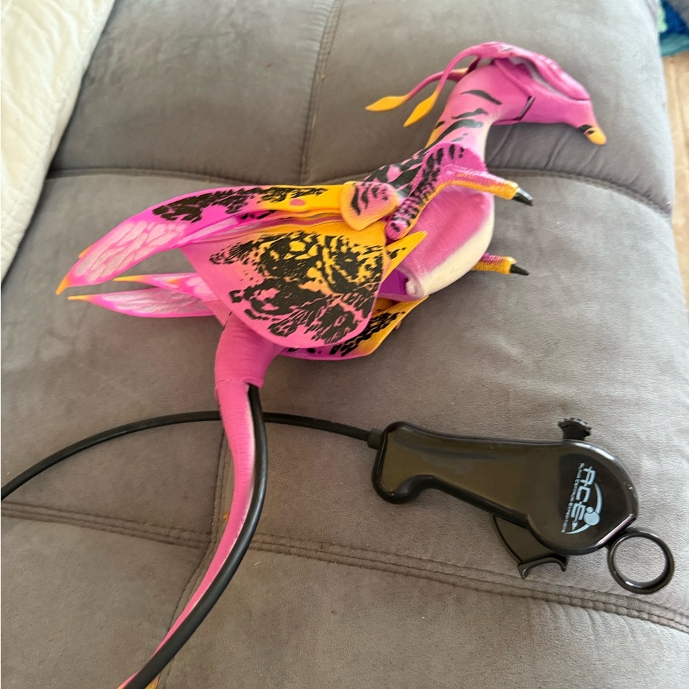Ing Pink and Yellow Bird Toy with Remote